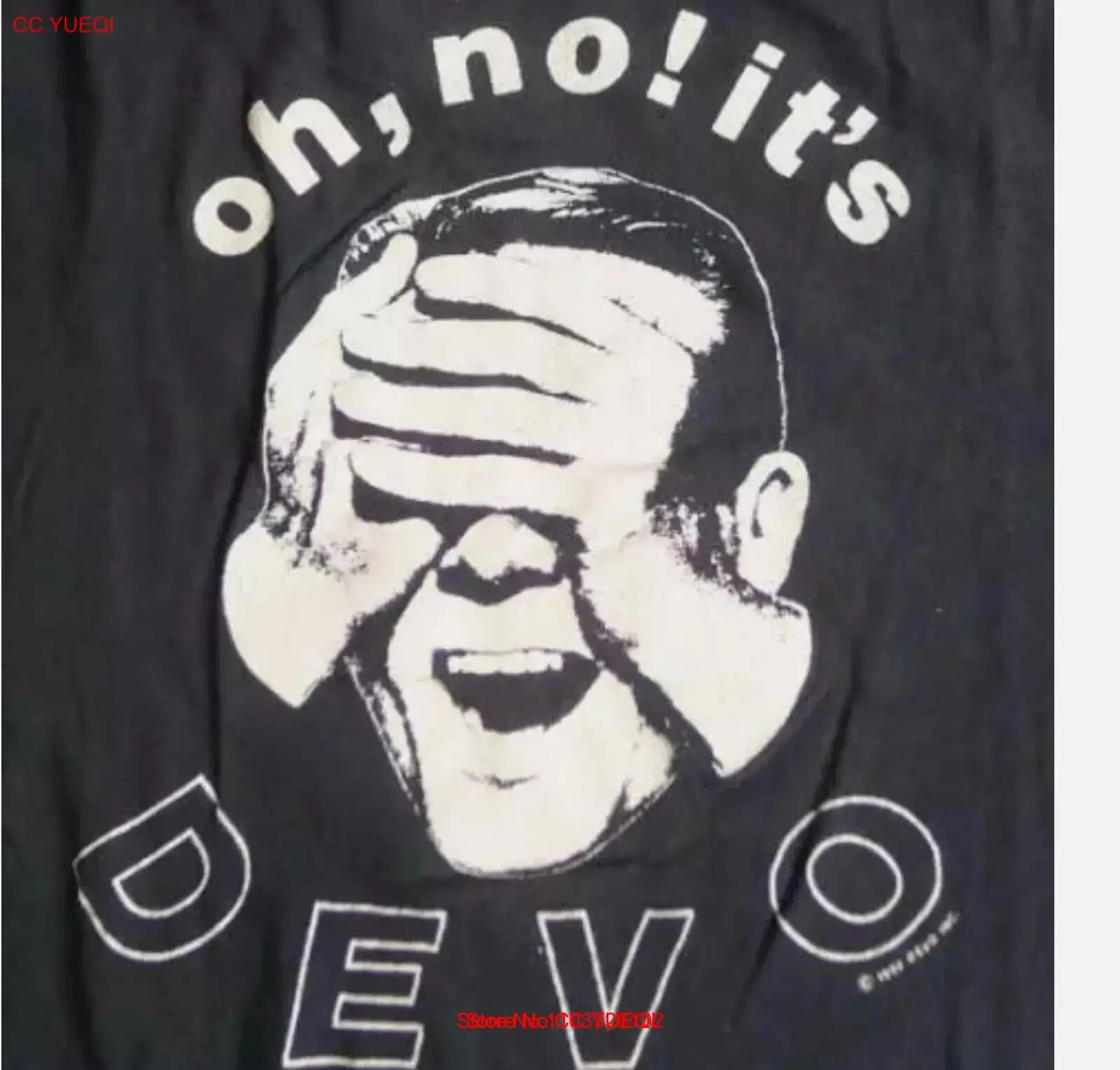 Черная футболка Oh No It's Devo Pop New Wave Band 1982.