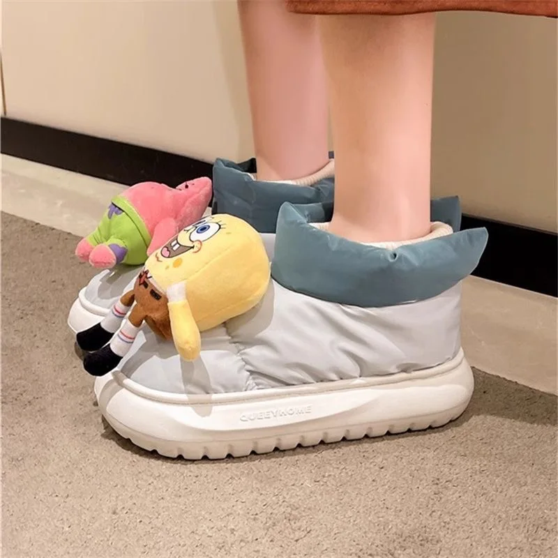 Губка Боб Квадратные штаны Кукла Патрик Стар Хлопковая обувь Женская