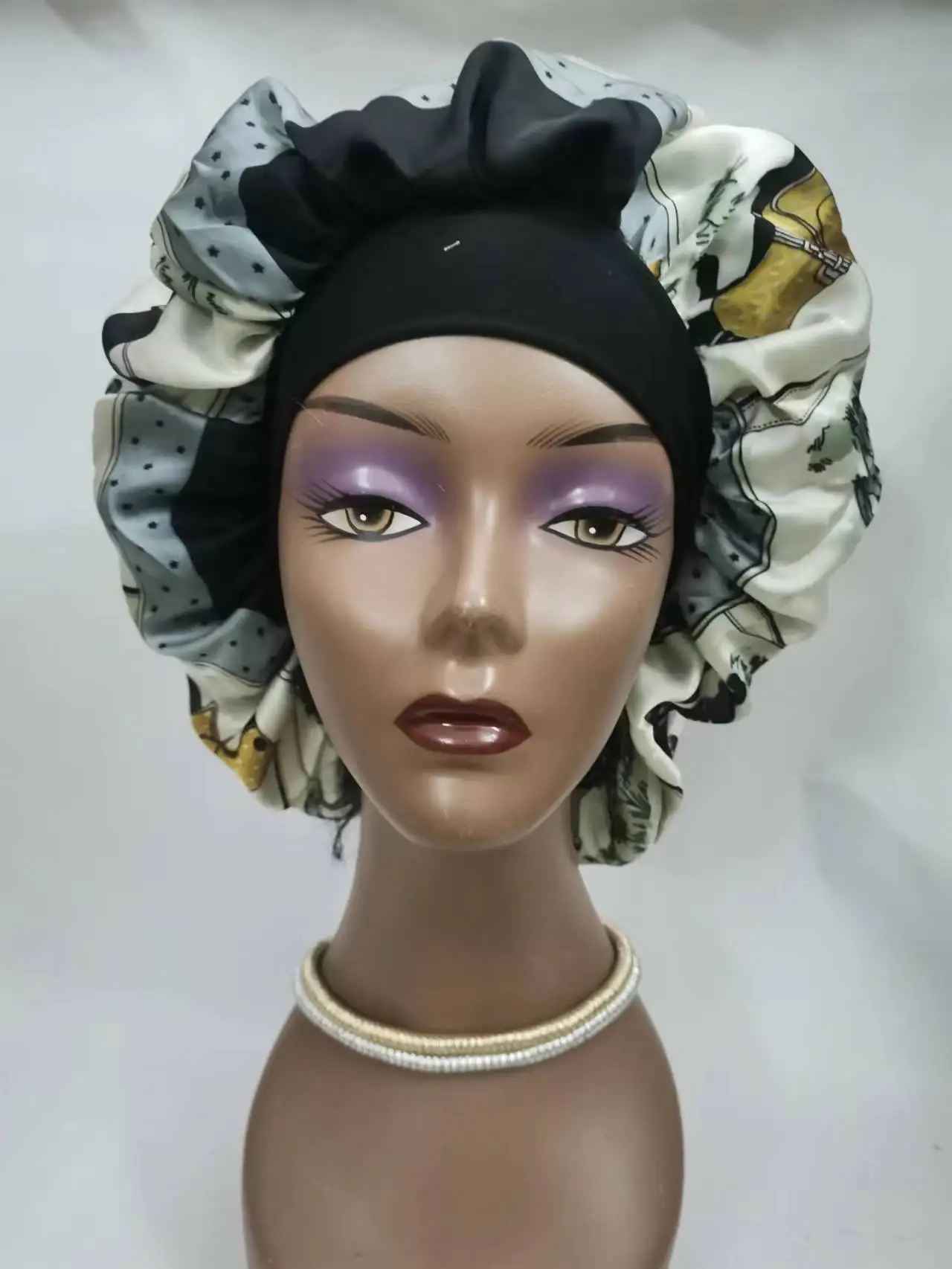 Женская Регулируемая Кепка для сна дизайнерские Чепчики и прочные сумки