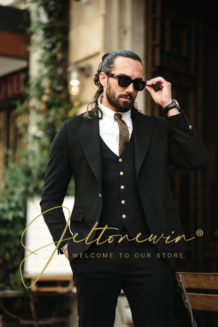 Мужские костюмы облегающие свадебные смокинги с зубчатыми лацканами комплекты