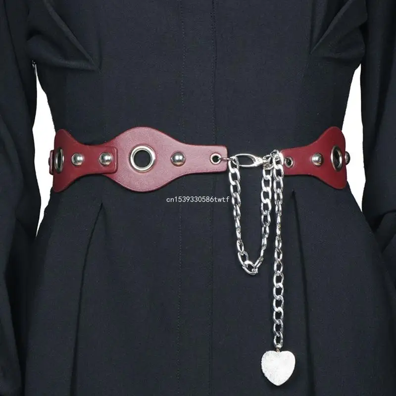 Овальный диск с большими проушинами пояс-цепочка для платья взрослых модное