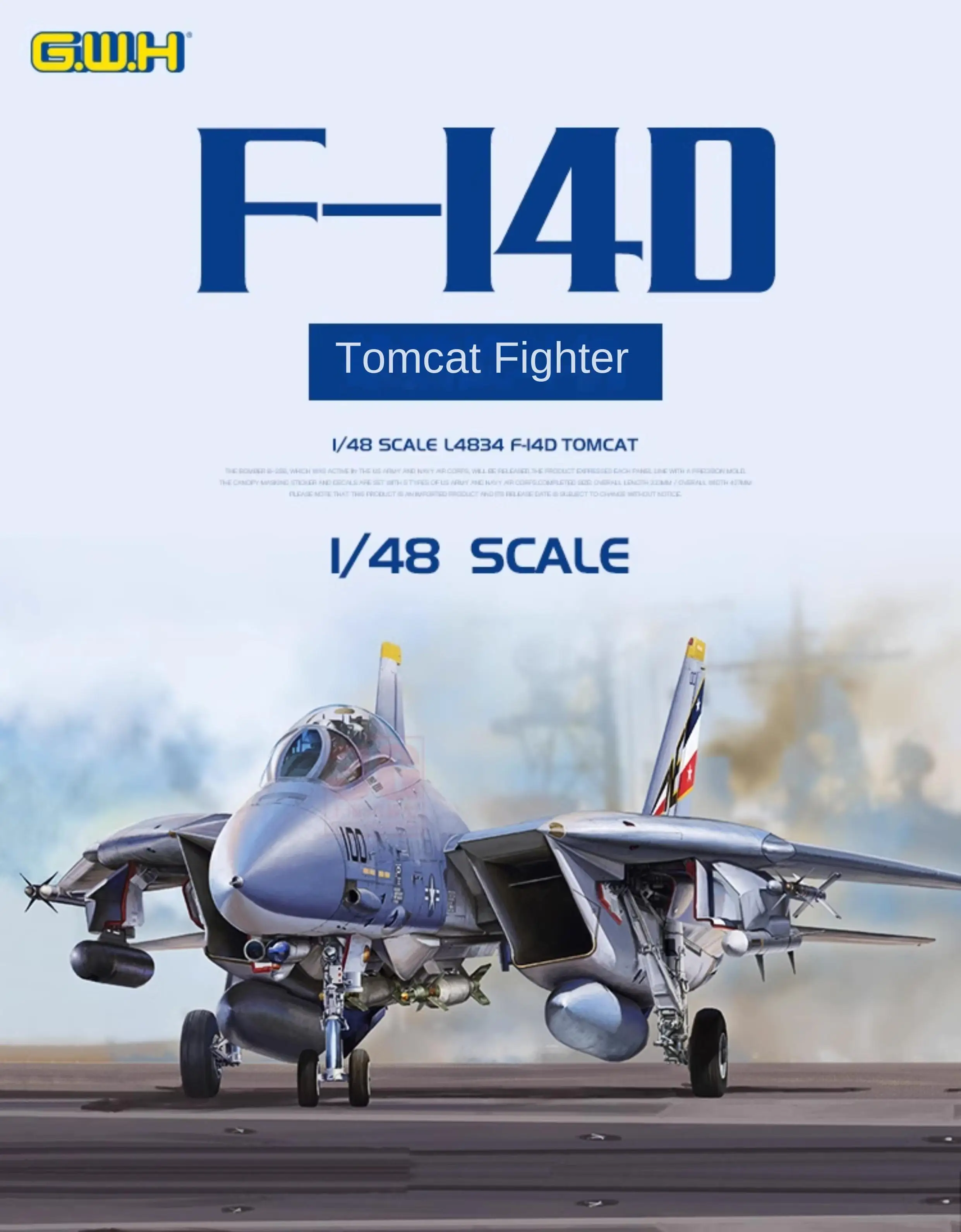 Great Wall Hobby L4834 1/48 F-14D Tomcat Fighter Модель Kit