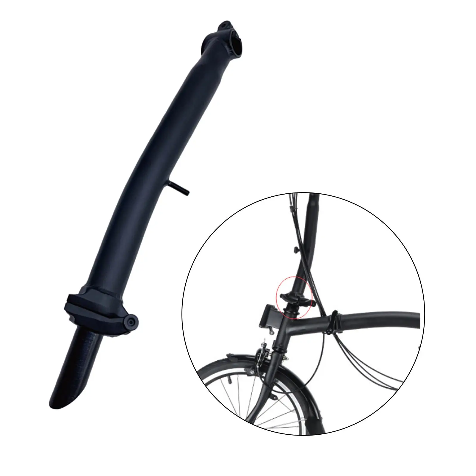 

Folding Bike Head Tube 42.5 Cm Long M Type Steel Stem Tube Components