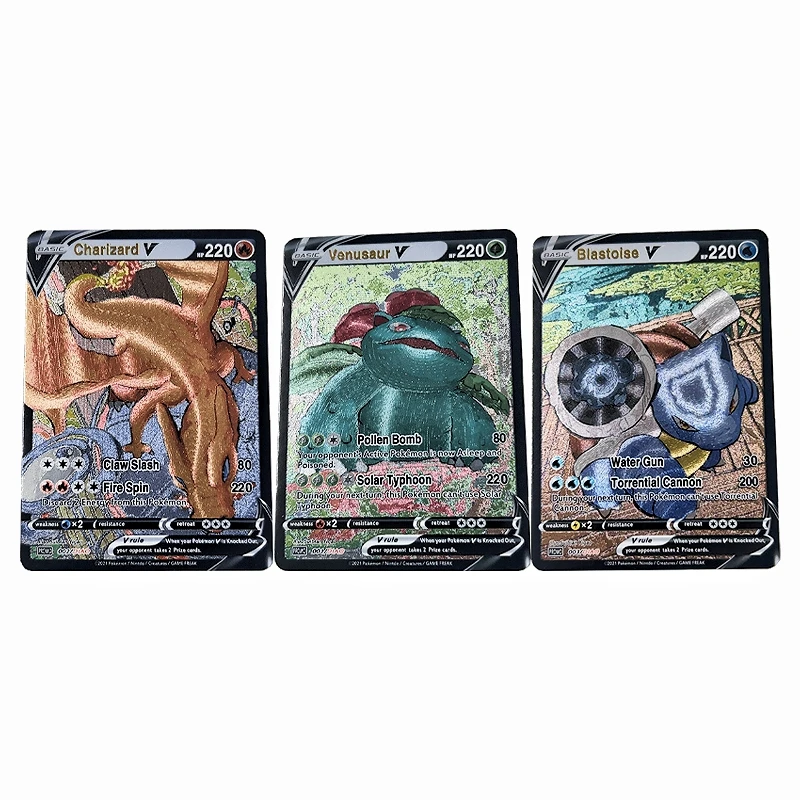 

3 шт./набор, анимационные персонажи покемона Venusaur Charizard blastise, грубая вспышка, аниме, классика, искусственная игрушка в подарок