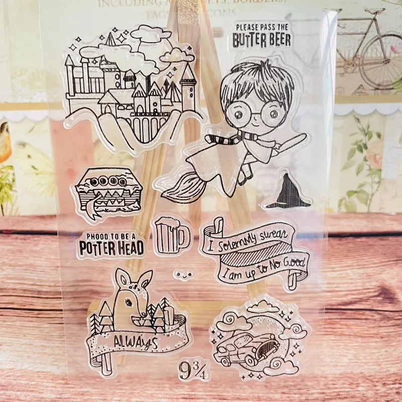 

Штамп для фотографий для мальчика, силиконовый, прозрачный, для скрапбукинга, украшения