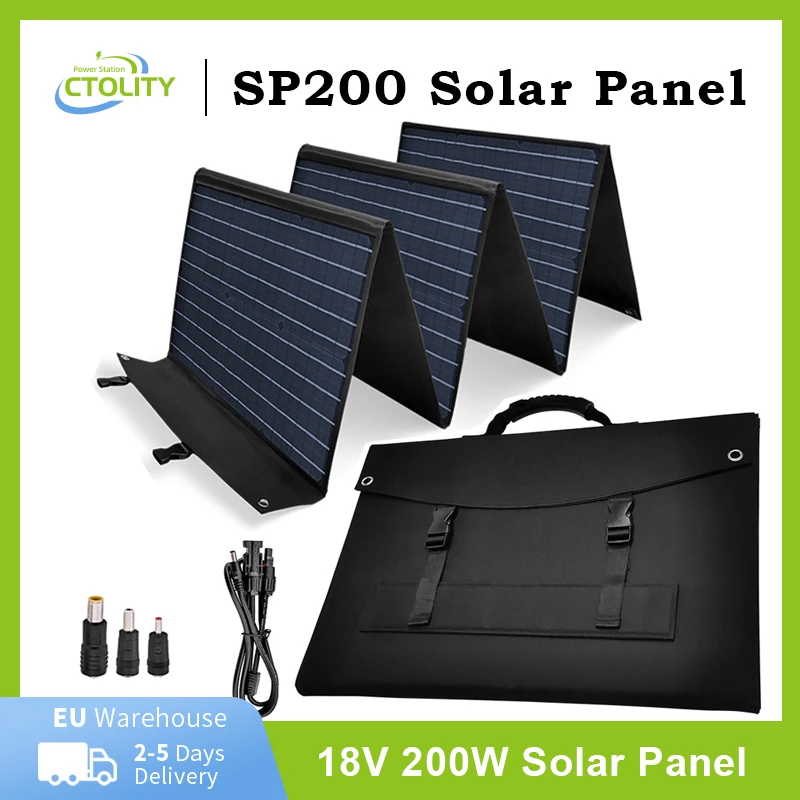 

200W Solar Panel Complete Kit Foldable Portable Generator Power Bank Solaire Powerbank Energy USB Charger for Mobile Camping RV