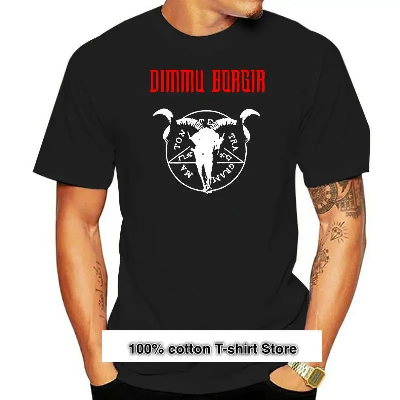 

Димму боргир-camiseta negra с логотипом полосы из металла abahadra, talla S, M, L, XL, 2XL, 3XL