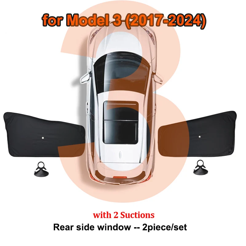 

Автомобильный солнцезащитный козырек для Tesla Model 3 Y X S 2025 2023, солнцезащитный козырек на окно с присоской M3H Highland 2024, переднее и заднее лобовое стекло