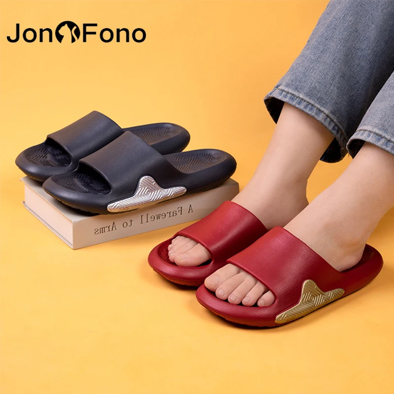 

JonoFono Plus Size 35-45 Women'S Slippers Eva Mix Color Soft Fashion Couple Shoes Indoor Home Woman Shoes Daily Footwear