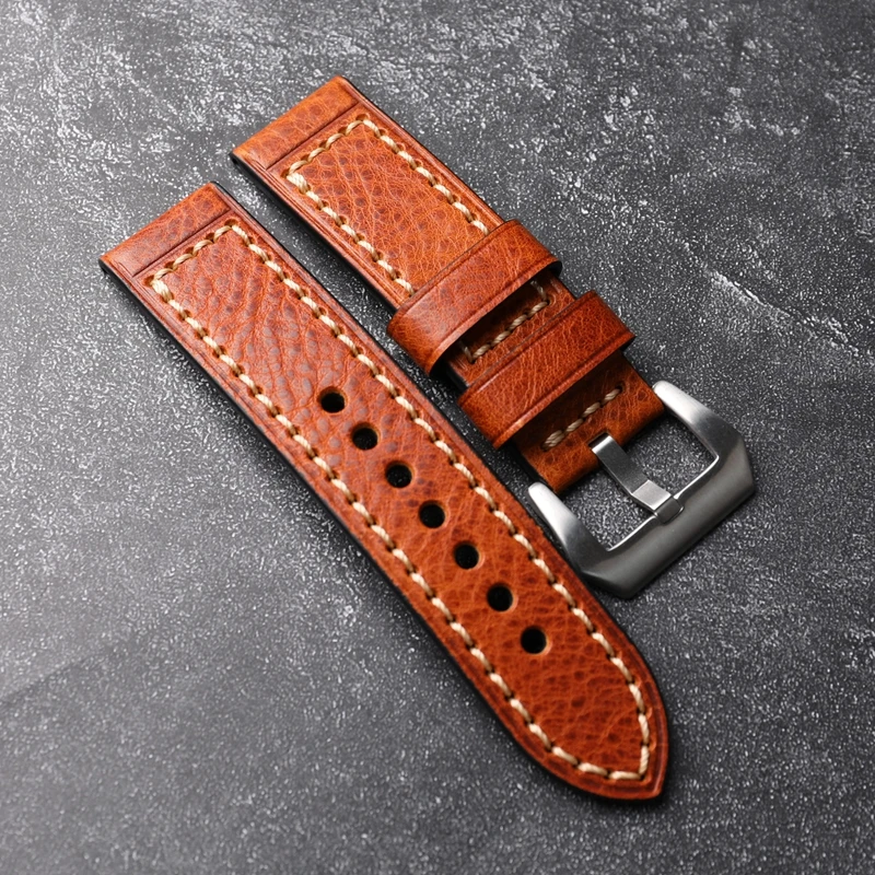 Высококачественный Винтажный Коричневый Мужской Браслет Ручной Работы Из