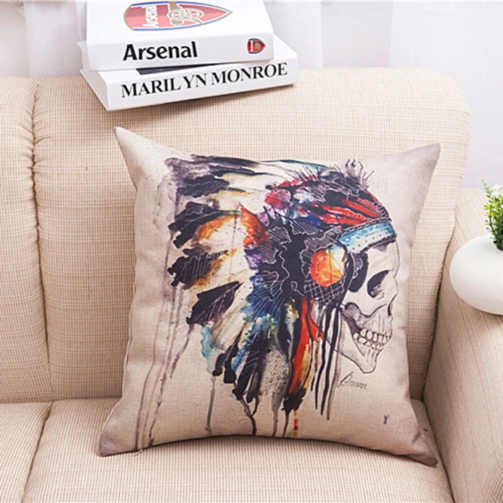 

Наволочка из хлопка и льна, 45 х45 см