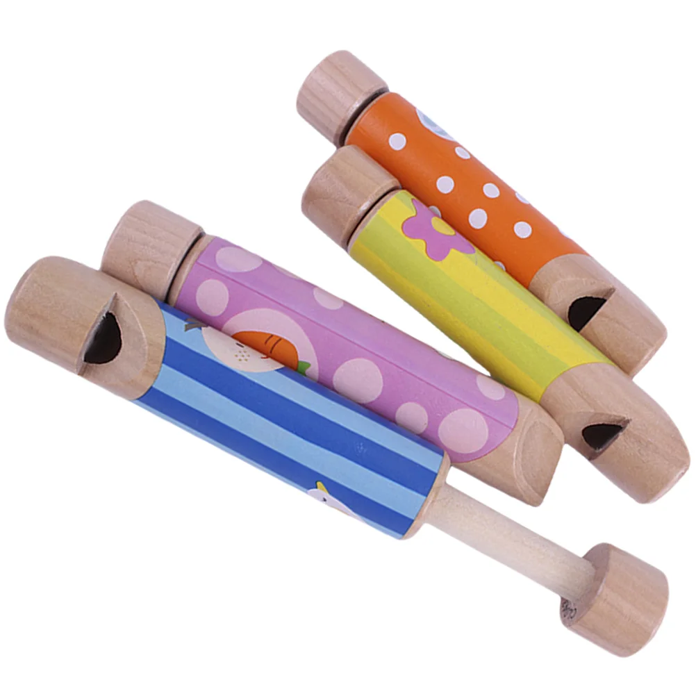 

4pcs Slide Whistle Wooden Musical Toys Wood Slide Whistle Toy Kids Whistle Children Music Toys Children Noisemaker