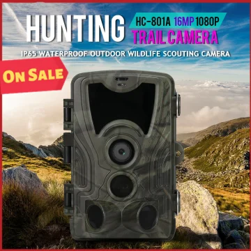 

Hunting Camera Trail Cameras 20MP 1080P Night Vision Photo Trap HC801A Outdoor Trail Camera 0.3s Trigger Wildlife Scouting