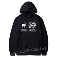 goat for goat lovers farm adult meme pun funny goat hoodie sweatshirts harajuku long sleeve hoodies men special clothes