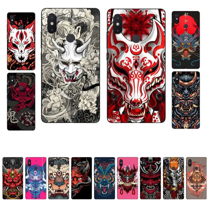 

YNDFCNB Samurai Oni Mask Phone Case for Xiaomi mi 8 9 10 lite pro 9SE 5 6 X max 2 3 mix2s F1