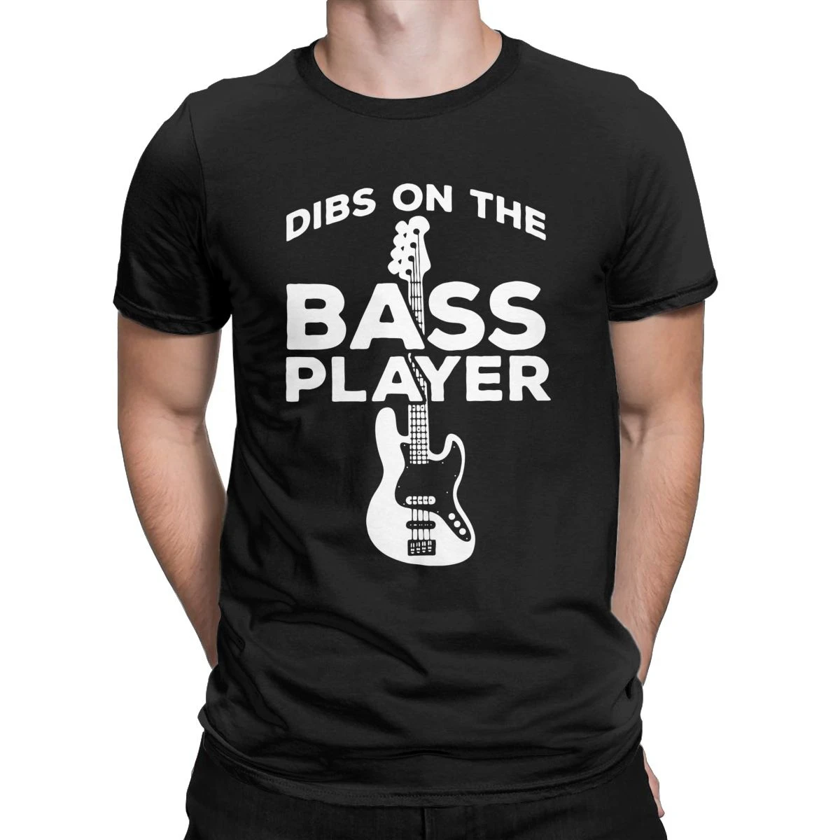 

Dibs On The Bass Player Graphic Men T Shirt Guitar Funny Tees Short Sleeve Crew Neck T-Shirts 100% Cotton 4XL 5XL Clothing