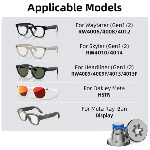 Набор отверток HIBLOKS для Ray-Ban Meta Wayfarer/Skyler/Headliner и Oakley Meta HSTN AI