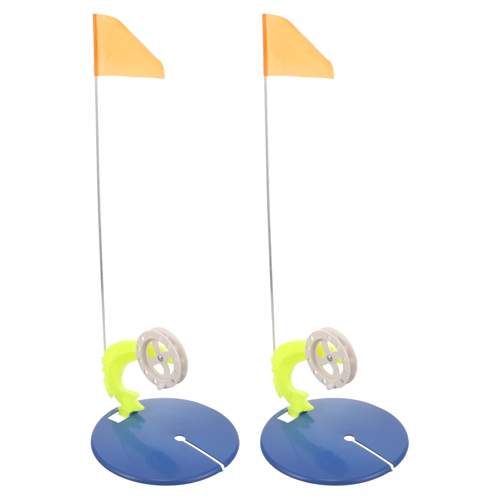 2 шт. флаг со льдом для зимней рыбалки флаги снаряжения складной пластиковый