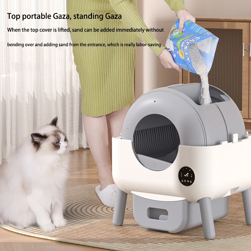 Самоочищающаяся кошачья коробка mofespop автоматическая умная с управлением через