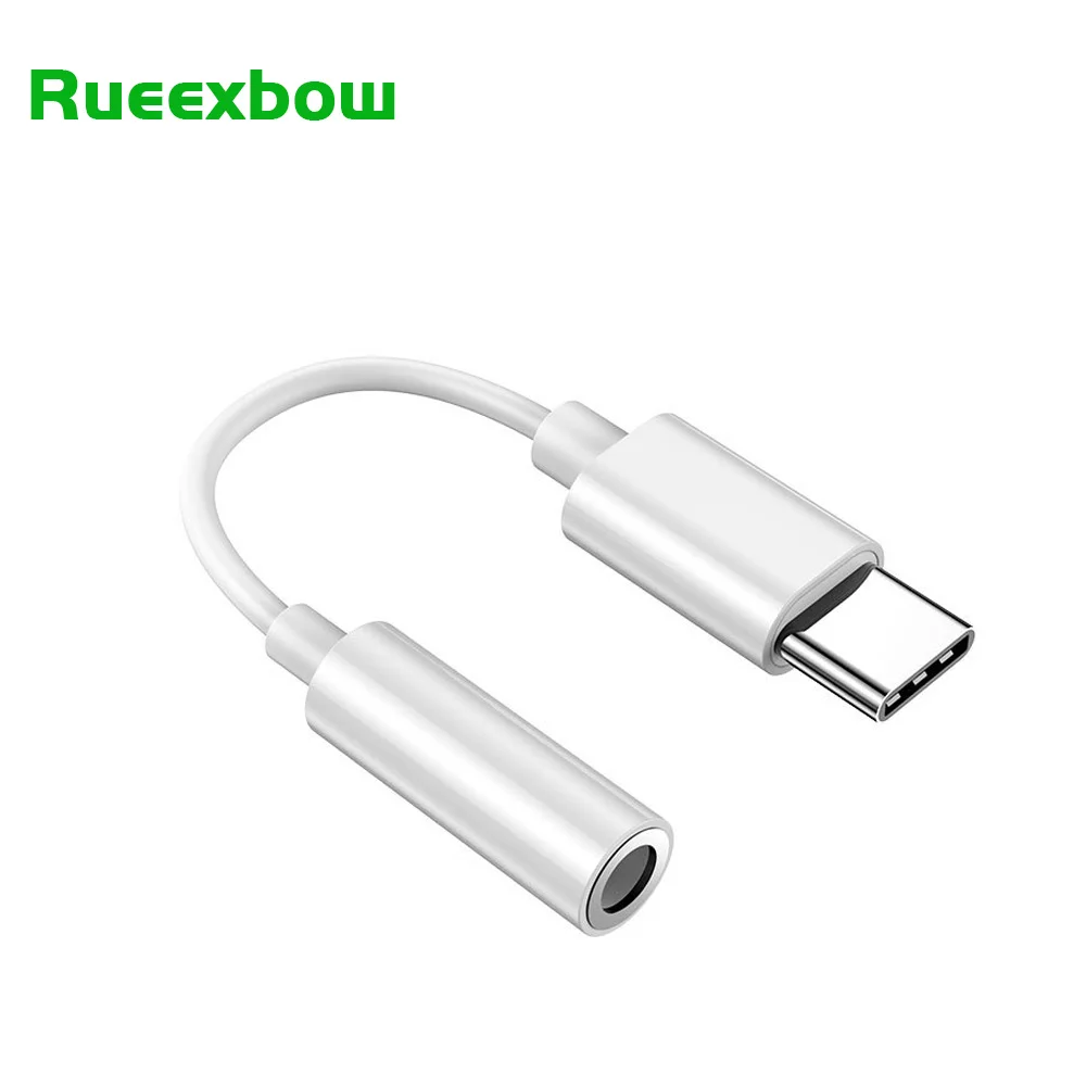 Адаптер для наушников RUEEXBOW с USB Type-C на разъем 3 5 мм OTG аудиокабель Xiaomi Huawei Oneplus |