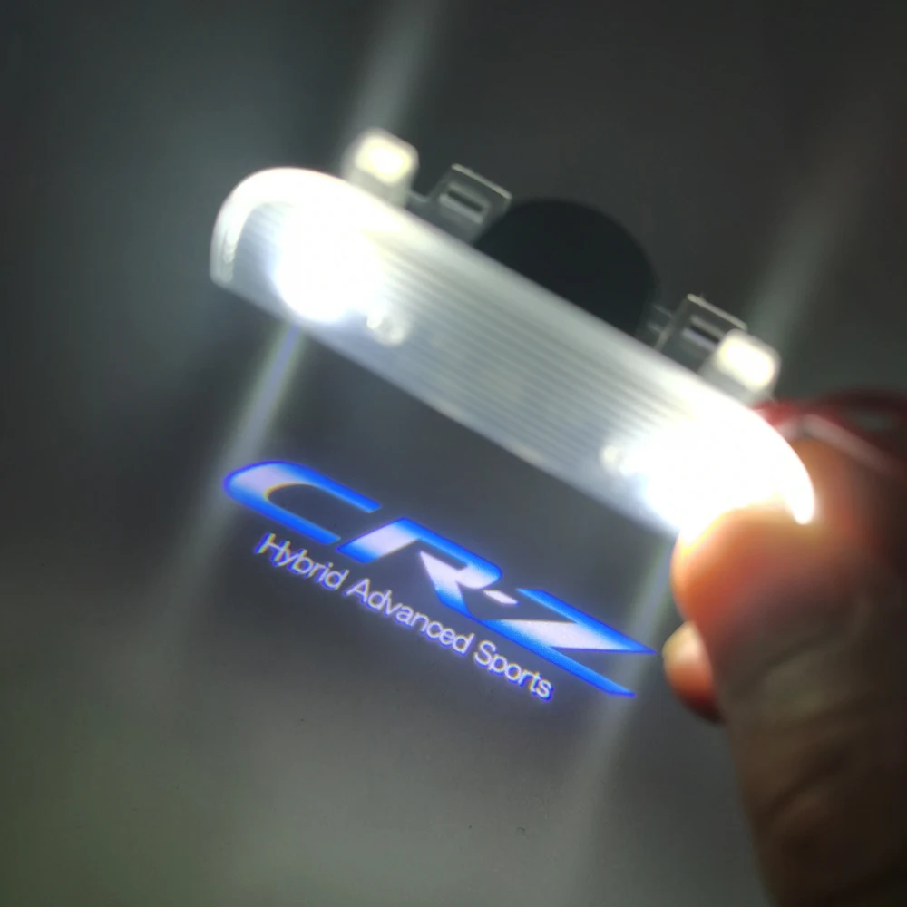 2pcs CRZ Emblem Logo Welcome Light For Honda CR-Z Odyssey Accord Car Styling Hybrid Advanced Sports Door | Автомобили и мотоциклы