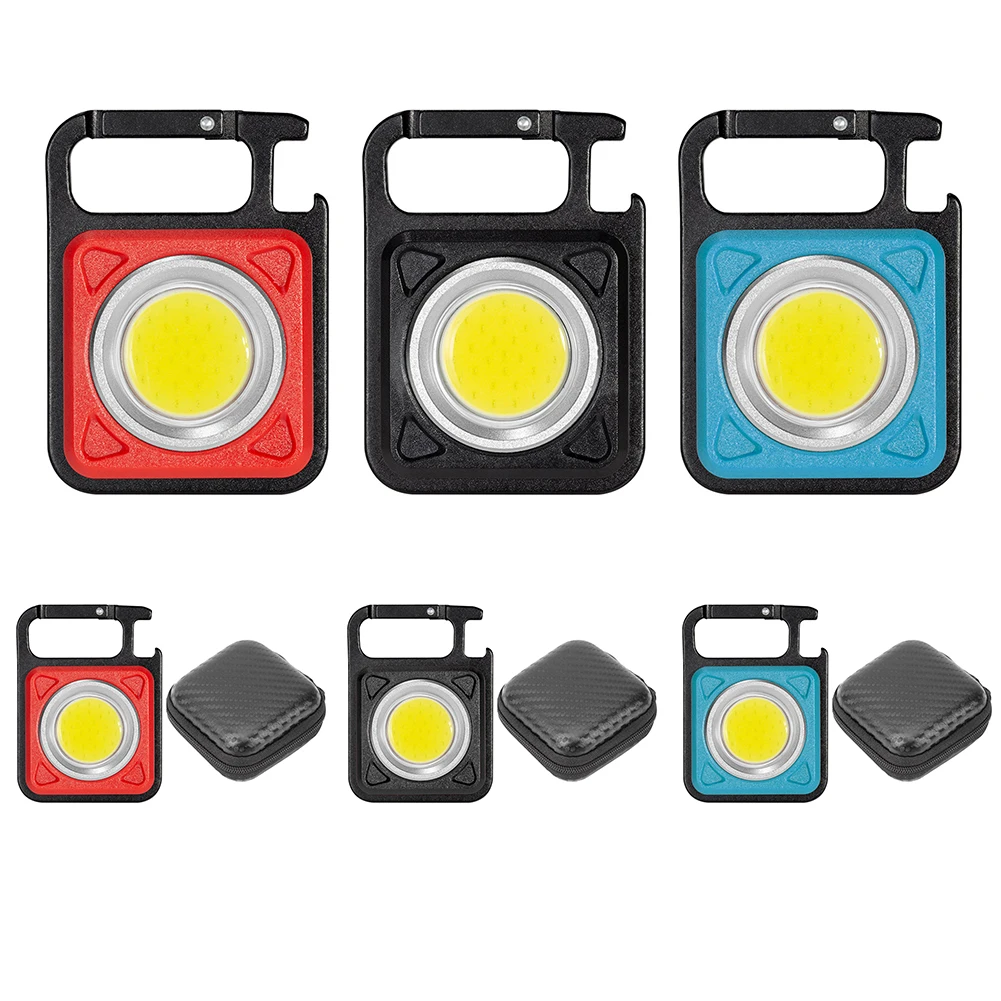 

Portable LED Keychain Flashlight Aluminum Alloy USB Rechargeable Night Lamp Outdoor Cycling Camping Working Lights
