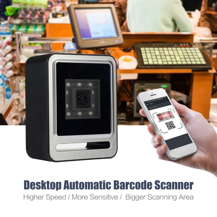 Фото YHD-9200D Настольный сканер QR-кода Всенаправленный автоматический USB QR-захват громкой связи CMOS штрих-код со ПК-планшета №5