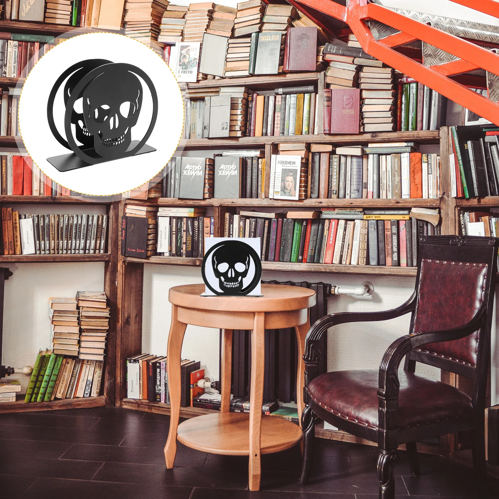 

Dining Napkin Holder Napkin Dispense Stand Freestanding Napkin Holder Halloween Home Decor Skull Tissue Dispenser