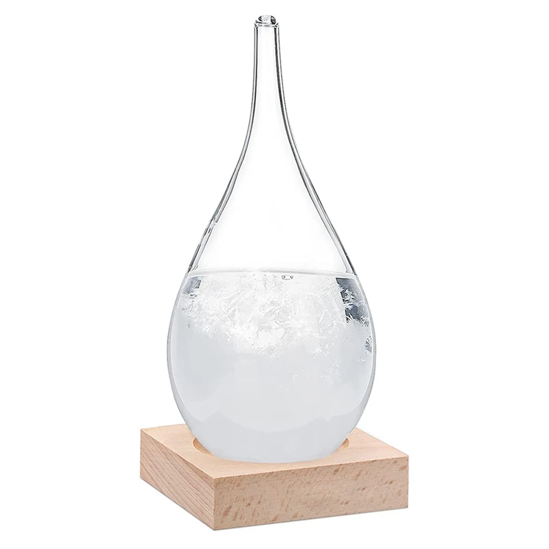 

Storm Glass Weather Station,Drop-Shaped Weather Predictor Weather Forecaster Tool For Home And Room Desktop Decoration Promotion