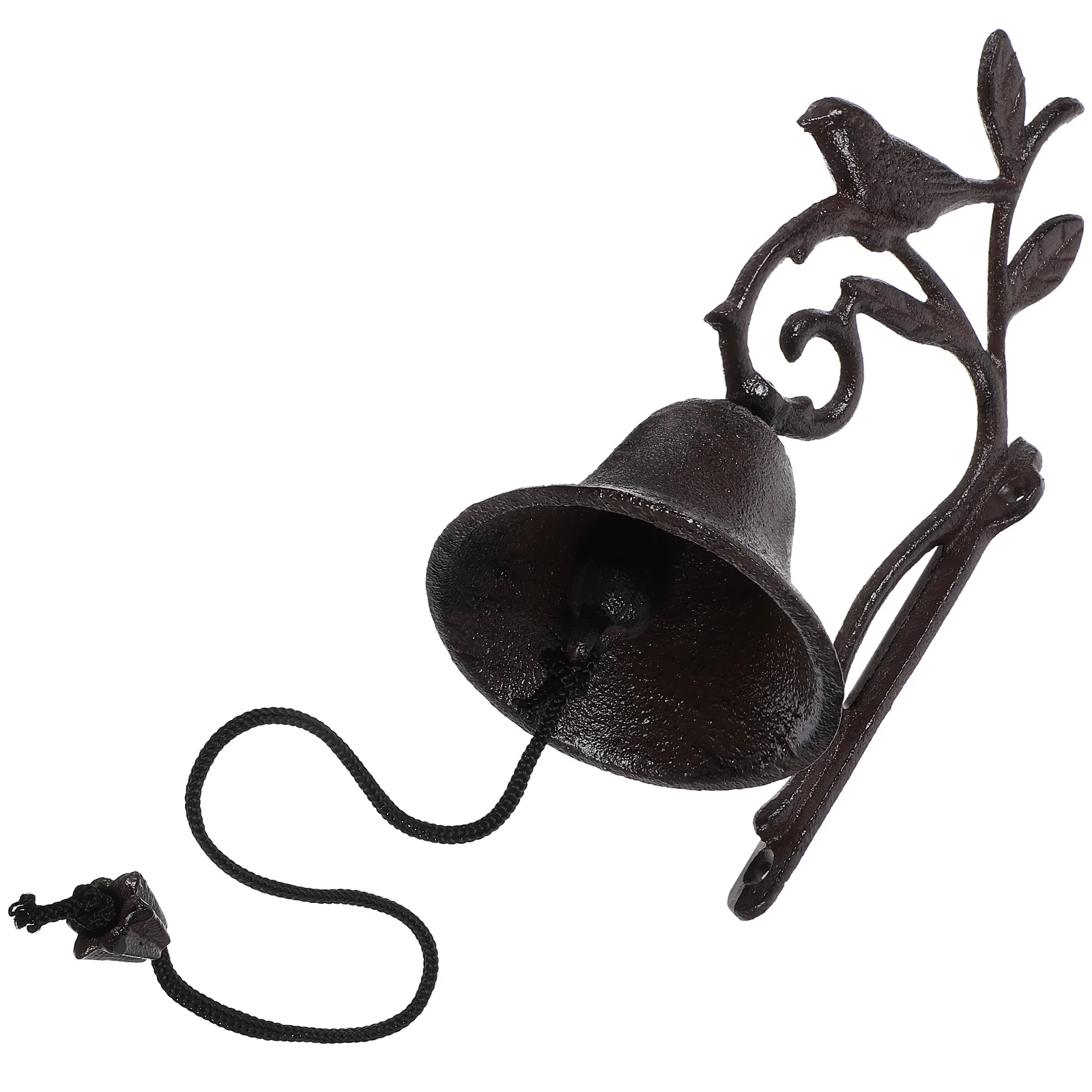 

European and American Outdoor Decor Moon Gazing Hare Wrought Iron Shaking Wall Mounted Doorbell