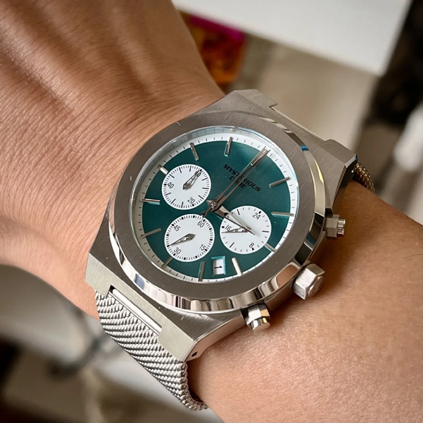 

Luxury Chronograph Watch Men VK63 Chrono Quartz Wristwatches Military Watches Sports 41mm Sapphire Glass Clocks Mysterious Code