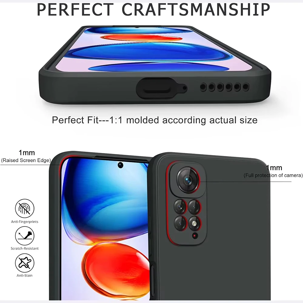 Бронированный чехол для защиты объектива Xiaomi Redmi Note 12 Pro Plus Turbo 12C 12S матовый