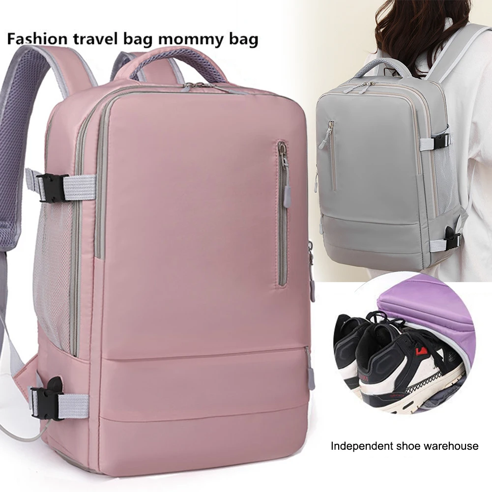 

Women Travel Backpack Airplane Large Capacity Multi-Function Luggage Lightweight Waterproof Women's Casual Bag Notebook Bagpacks