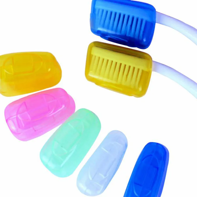 

5pcs/set Portable Toothbrush Head Cover Travel Outdoor Tooth Brush Cover Toothbrush Head Protect Box Multi Color Toothbrush Head