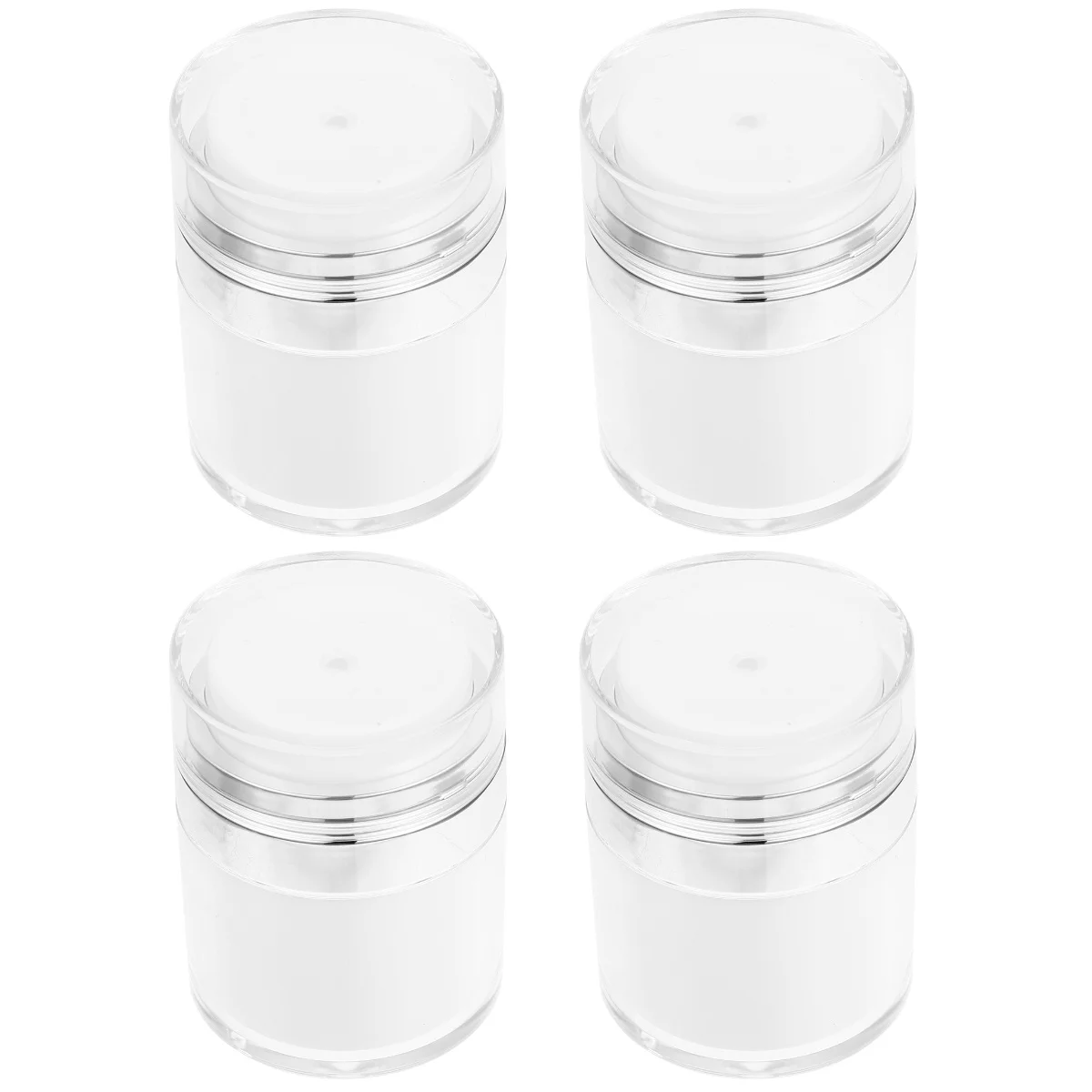 

4 Pcs Multipurpose Pump Cream Bottles Lotion Bottles Portable Cream Bottles