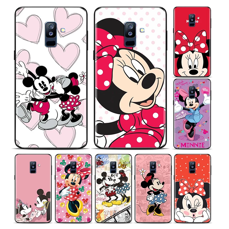 

Cute Minnie Mouse Phone Case For Samsung Galaxy A01 A11 A21 A31 A41 A51 A71 A81 A91 A42 A12 A02S Black Silicone Funda Cover Soft