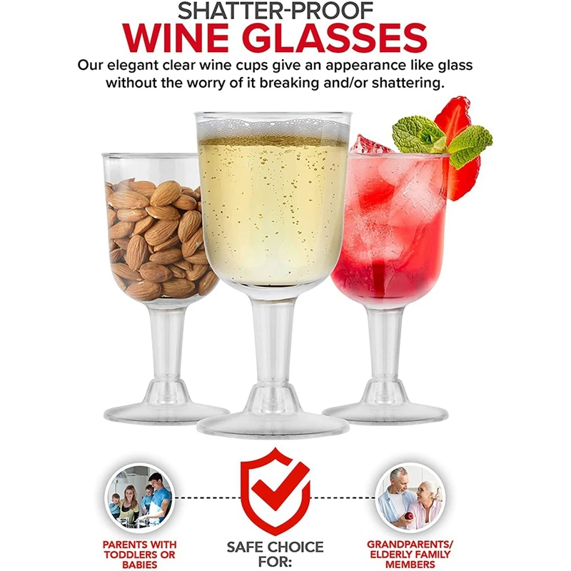 BMBY-прозрачный пластиковый бокал для вина пригодный переработки-ударопрочный