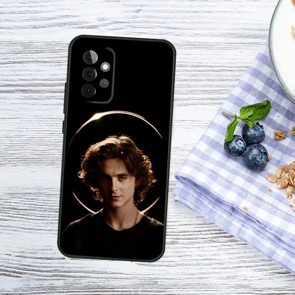 T-Timothee C-Chalamet Phone Case For Samsung Galaxy A13 A21s A22 A31 A32 A52 A53 A71 A80 A91 Soft Black Cover