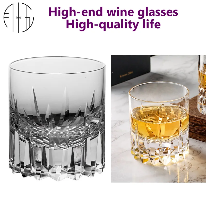 

6 шт./набор, стакан для виски без свинца, 190 мл