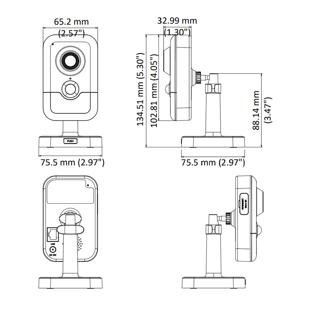 Vikylin оригинальная IP-купольная камера DS-2CD2443G0-IW 4 Мп IR Fixed Cube WIFI PoE Built-in динамик
