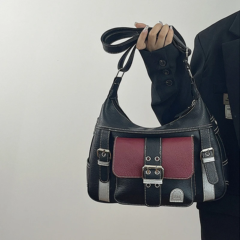 

Сумка-мессенджер в стиле ретро с текстурой для девушек, новинка 2022, сумка-тоут большой вместимости в античном мотоцикле