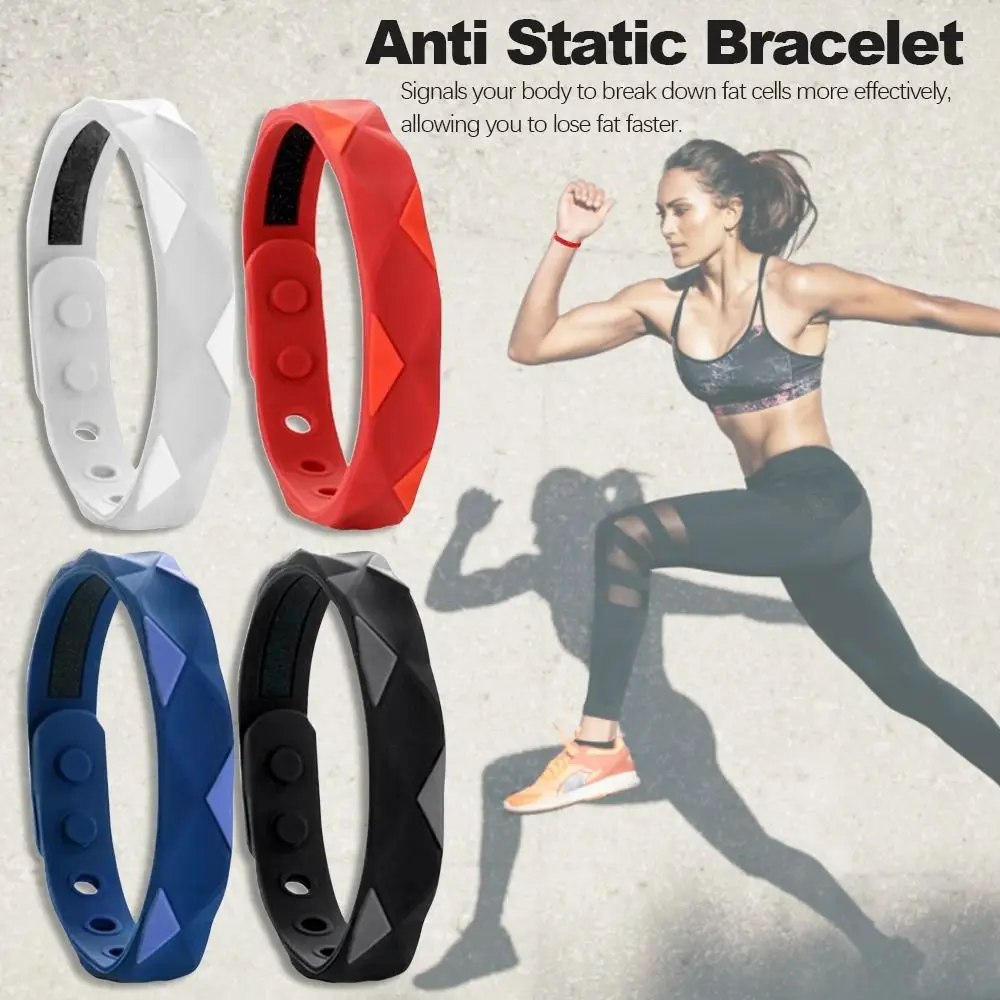 

Party Anti Fatigue Jewelry Silica Gel Waterproof Silicone Bracelet Rubber Bangle Anti Static Bracelet