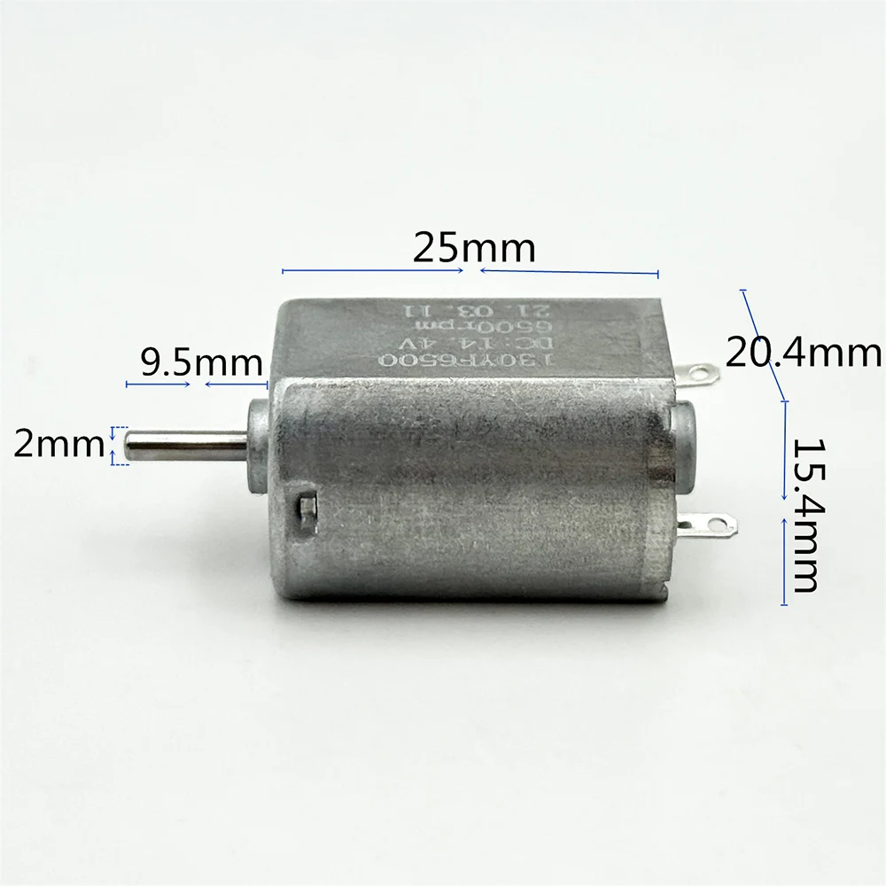 FK-130SH Micro 130 одновальный двигатель постоянного тока 9 В 12 В 14,4 В 6500 об/мин Высокоскоростной мини-3 мм Электродвигатель Хобби Игрушечный автомобиль Лодка Поезд DIY