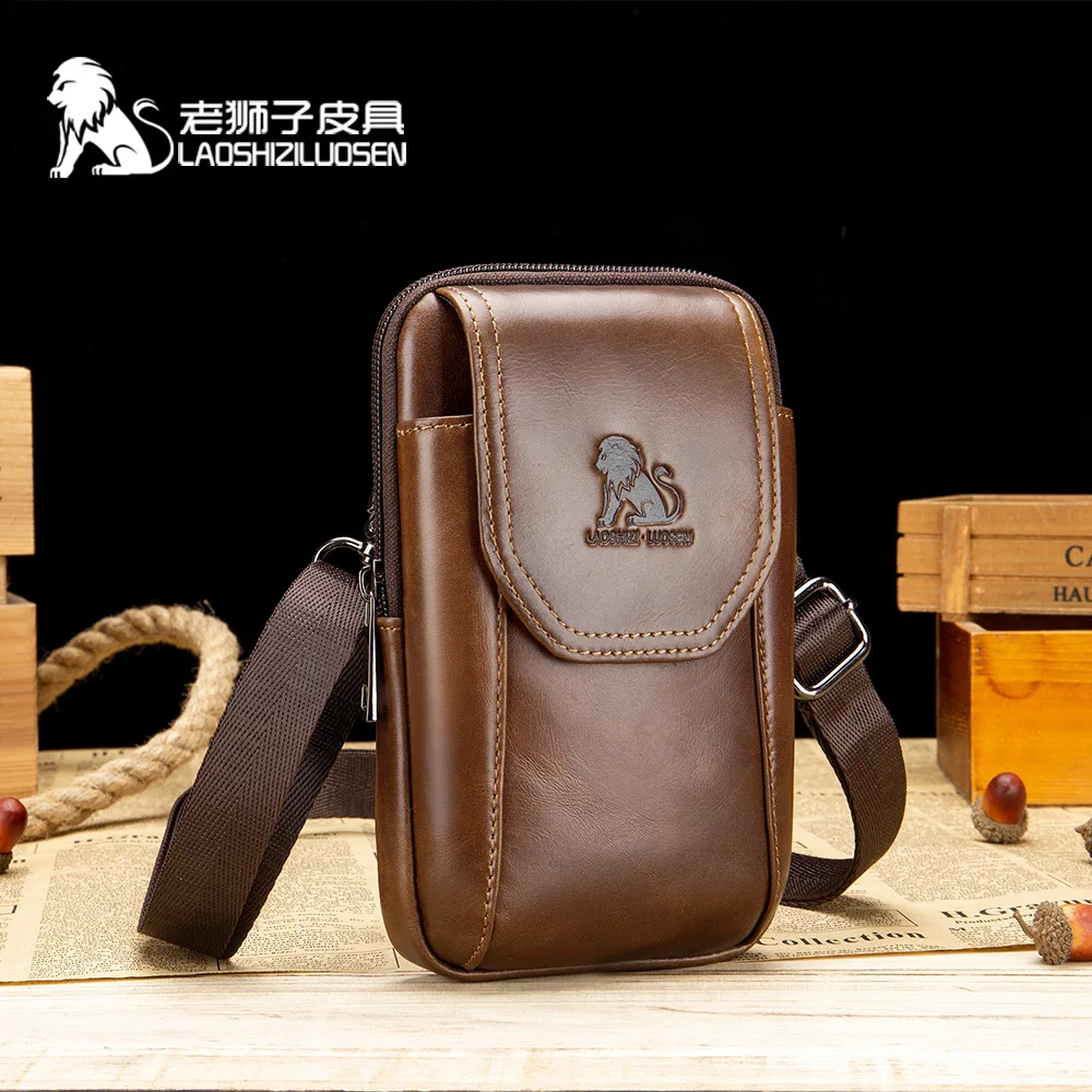 

PU Leather Men Small Waist Bag Solid Color Bum Belt Pack Casual Fanny Business Waist Bag Men Travel Sports Belt Bum Phone Pouch