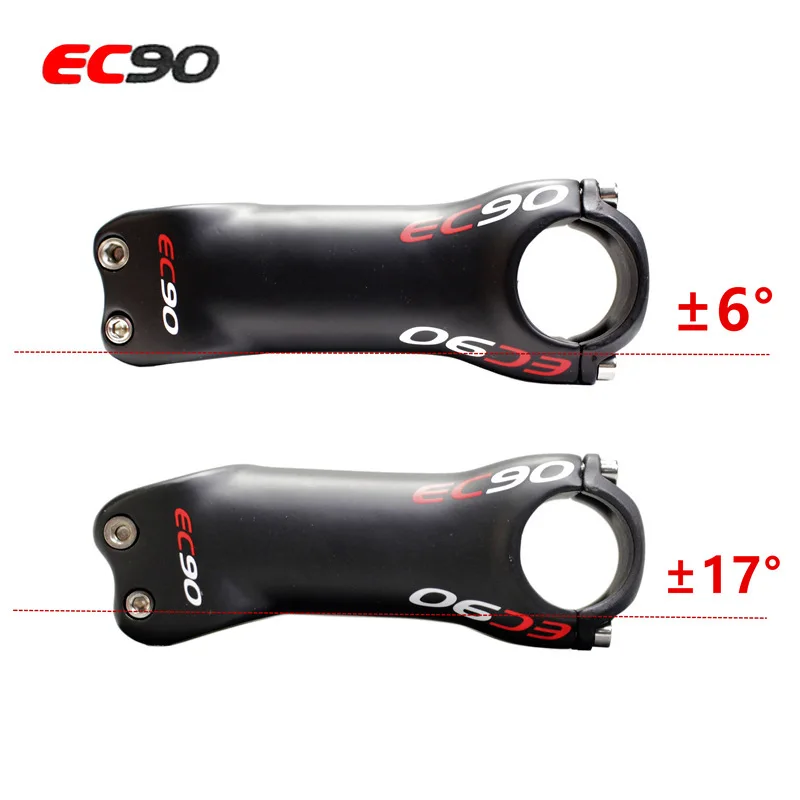 

2023 EC90 New carbon fiber riser highway bicycle stem riser rod MTB Bicycle stem riser faucet-17 degree 6 degree 31.8-28.6