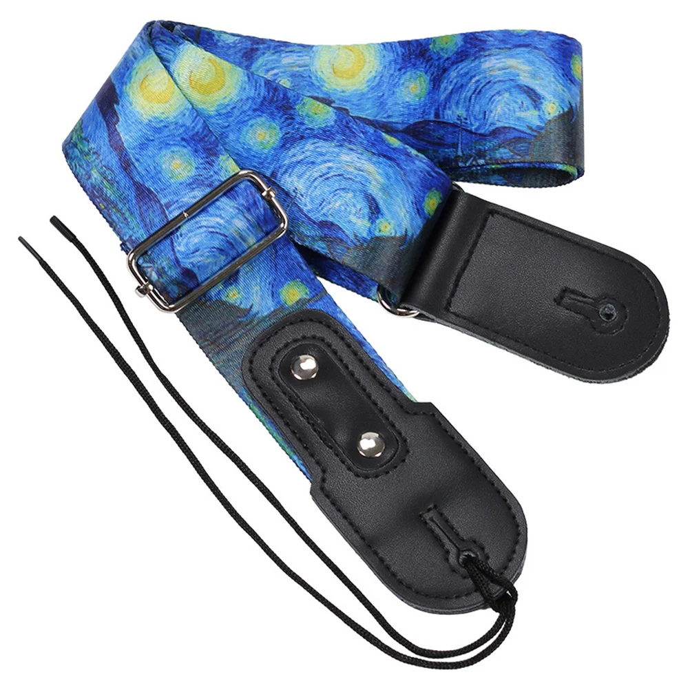 

Guitar Strap Electric Belt Adjustable Bass Ukulelenylon Gear Sling Acoustic Guitars Locks Holder Straps Classical Pattern Buckle