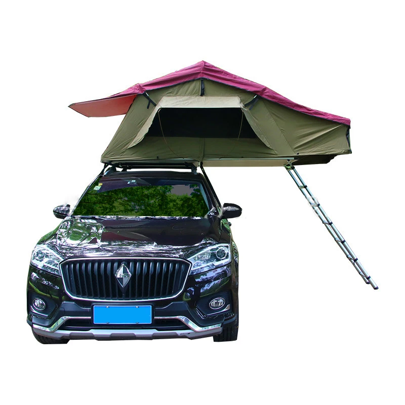 

Outdoor Off-road Camping Canvas Car 4x4 suv 2 person roof top tent car awning tent