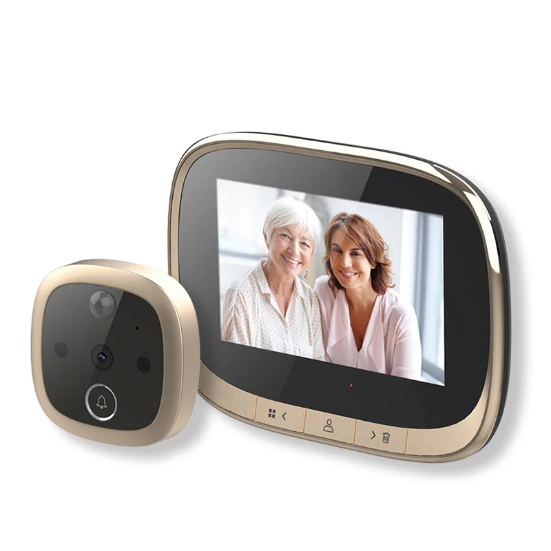 NEW 4.3 Inch Electronic Door Viewer Bell IR Night Door Camera Photo Video Record Digital Door Camera Smart Peephole Doorbell 32G