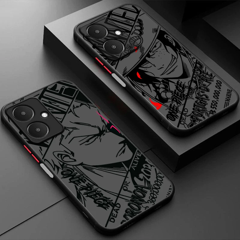 Крутой чехол Luffys O-One P-piece для Xiaomi Poco C65 M6 M5 M4 F5 F4 F3 X5 X4 X3 5GFrosted полупрозрачный