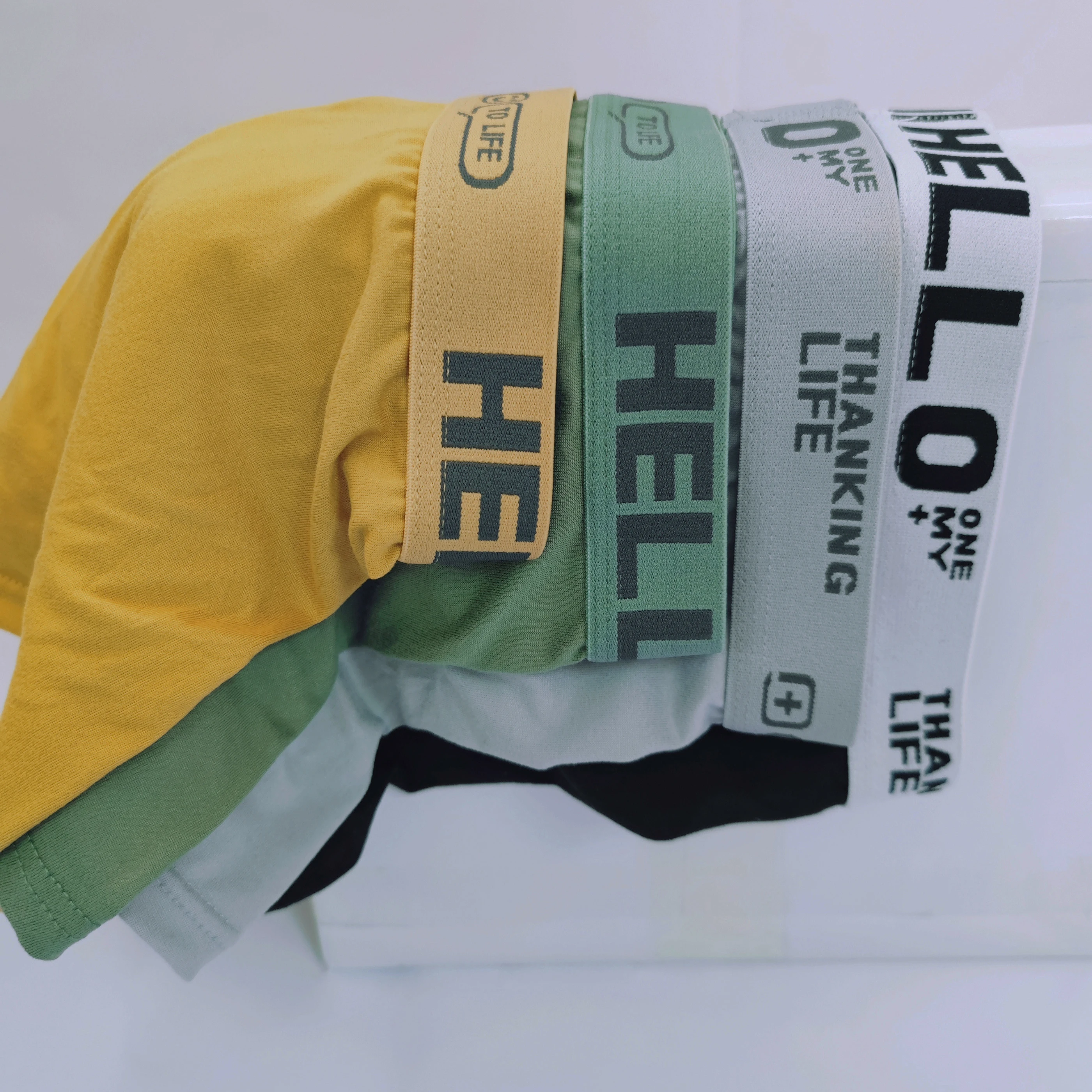 Men's Panties Underwear Antibacterial Briefs Boxer Shorts Pure Cotton Comfort Cuecas Teens Flat-Cut Boys Stretchy Underpants